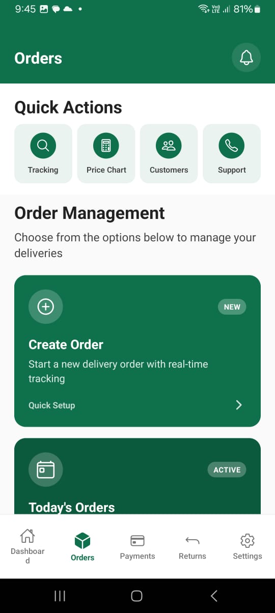 Ainsoft Delivery Trader background