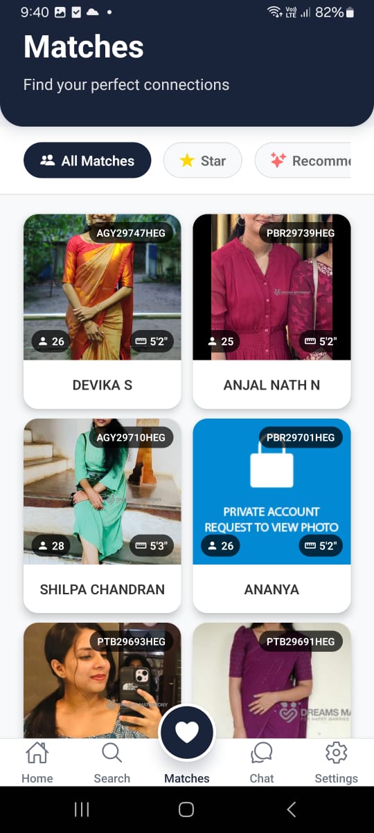 Dreams Matrimony background