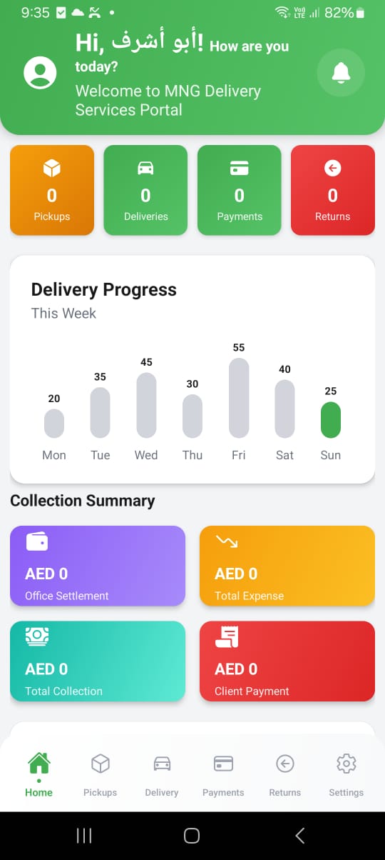Ainsoft Delivery Driver background